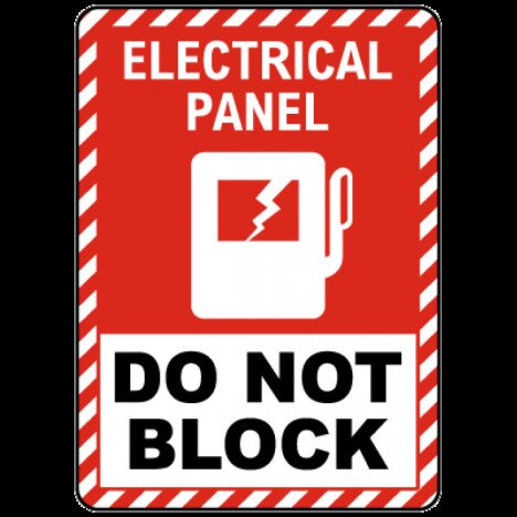 Electrical Panel Do Not Block