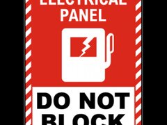 Electrical Panel Do Not Block