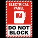 Electrical Panel Do Not Block